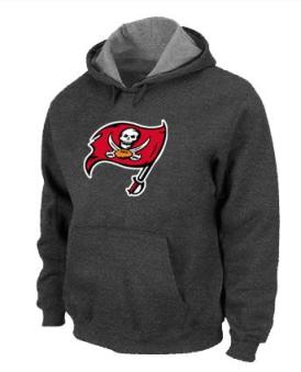 Tampa Bay Buccaneers Logo Pullover Hoodie Dark Grey Cheap