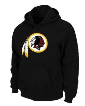 Washington Red Skins Logo Pullover Hoodie black Cheap