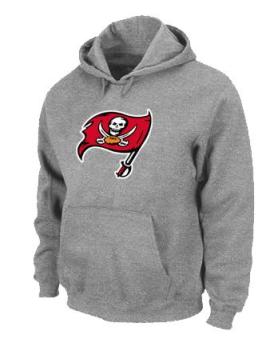 Tampa Bay Buccaneers Logo Pullover Hoodie Grey Cheap