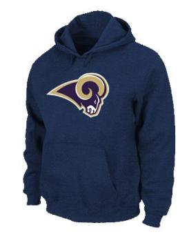 St.Louis Rams Logo Pullover Hoodie Dark Blue Cheap