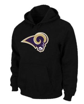 St.Louis Rams Logo Pullover Hoodie black Cheap