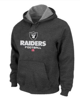 Oakland Raiders Critical Victory Pullover Hoodie Dark Grey Cheap