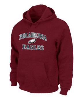 Philadelphia Eagles Heart & Soul Pullover Hoodie RED Cheap