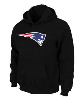 New England Patriots Logo Pullover Hoodie black Cheap