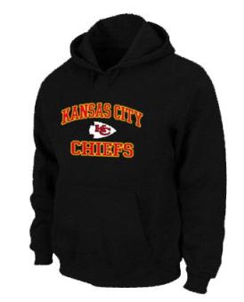 Kansas City Chiefs Heart & Soul Pullover Hoodie Black Cheap