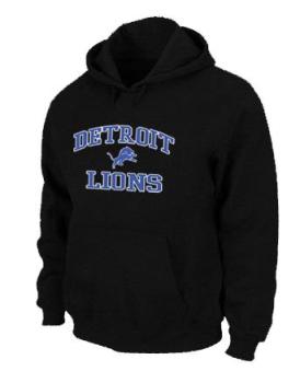 Detroit Lions Heart & Soul Pullover Hoodie Black Cheap