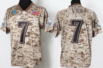 Nike Philadelphia Eagles 7 Michael Vick Salute to Service Digital Camo Elite NFL Jersey Cheap