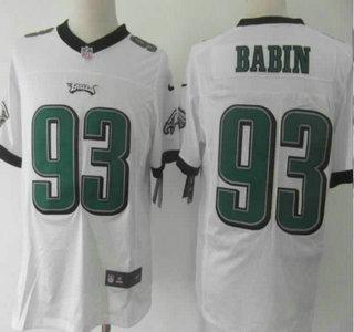 Nike Philadelphia Eagles 93 Jason Babin White Elite NFL Jerseys Cheap