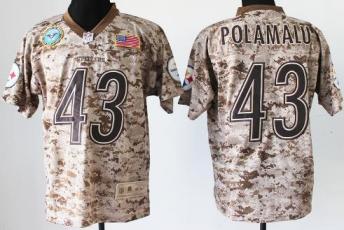 Nike Pittsburgh Steelers 43 Troy Polamalu Salute to Service Digital Camo Elite NFL Jersey Cheap