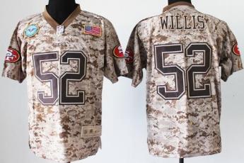 Nike San Francisco 49ers 52 Patrick Willis Salute to Service Digital Camo Elite NFL Jersey Cheap