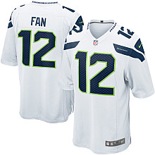 Nike Seattle Seahawks 12# Fan White Nike NFL Jerseys Cheap