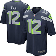 Nike Seattle Seahawks 12# Fan Blue Nike NFL Jerseys Cheap