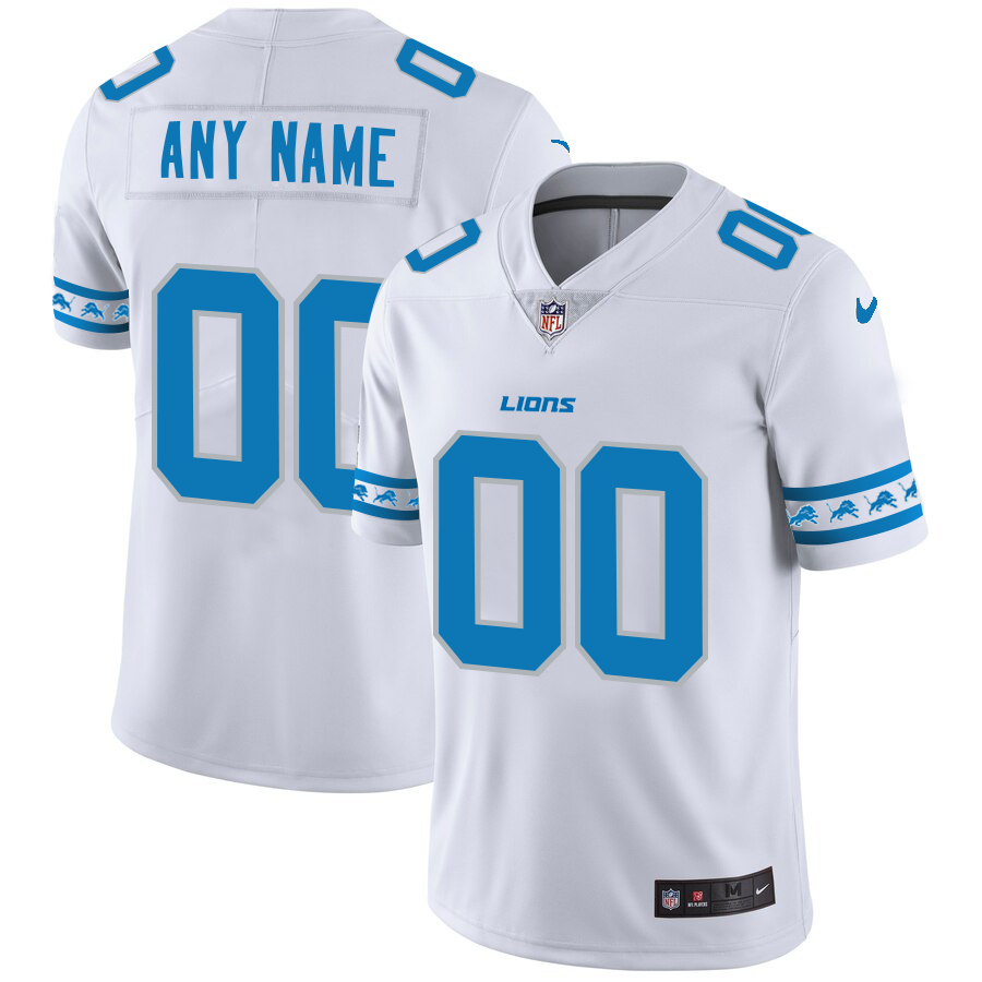 Men's Detroit Lions Custom NFL Team Logo Cool Edition Jerseys