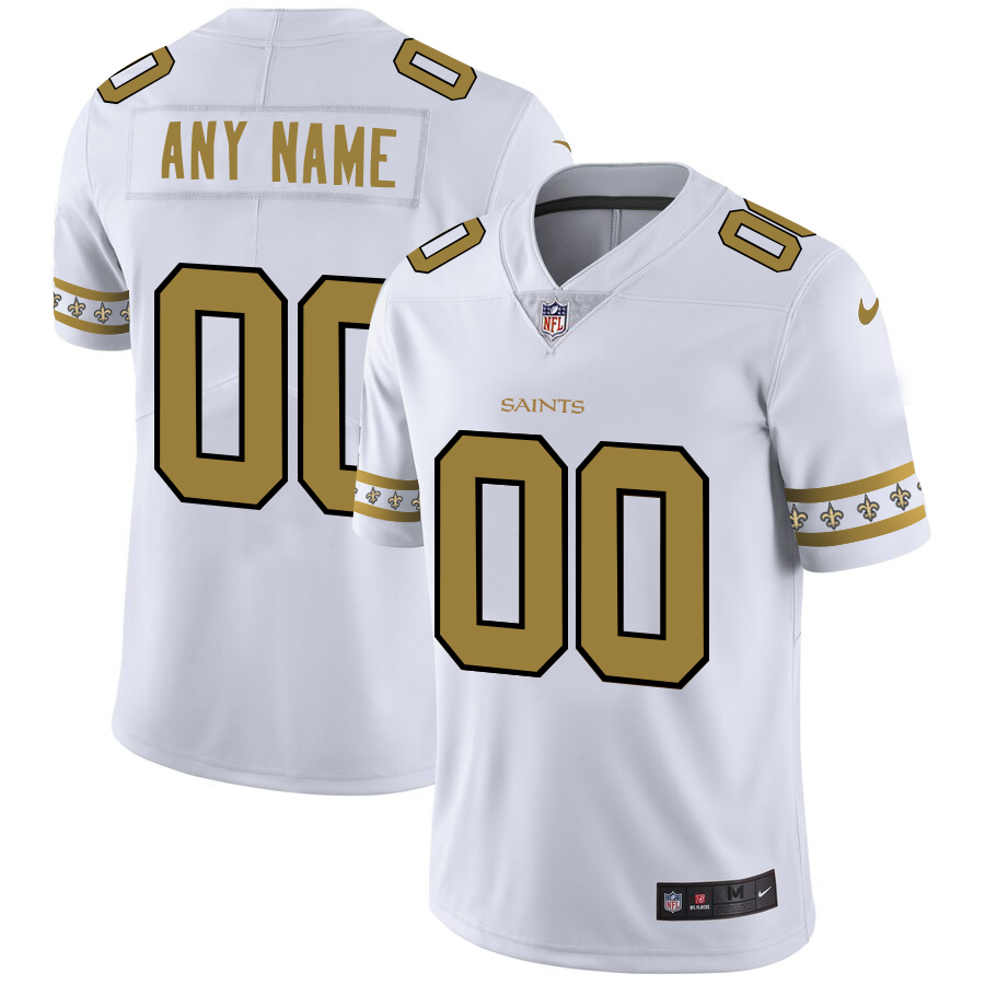 Men's New Orleans Saints Custom NFL Team Logo Cool Edition Jerseys