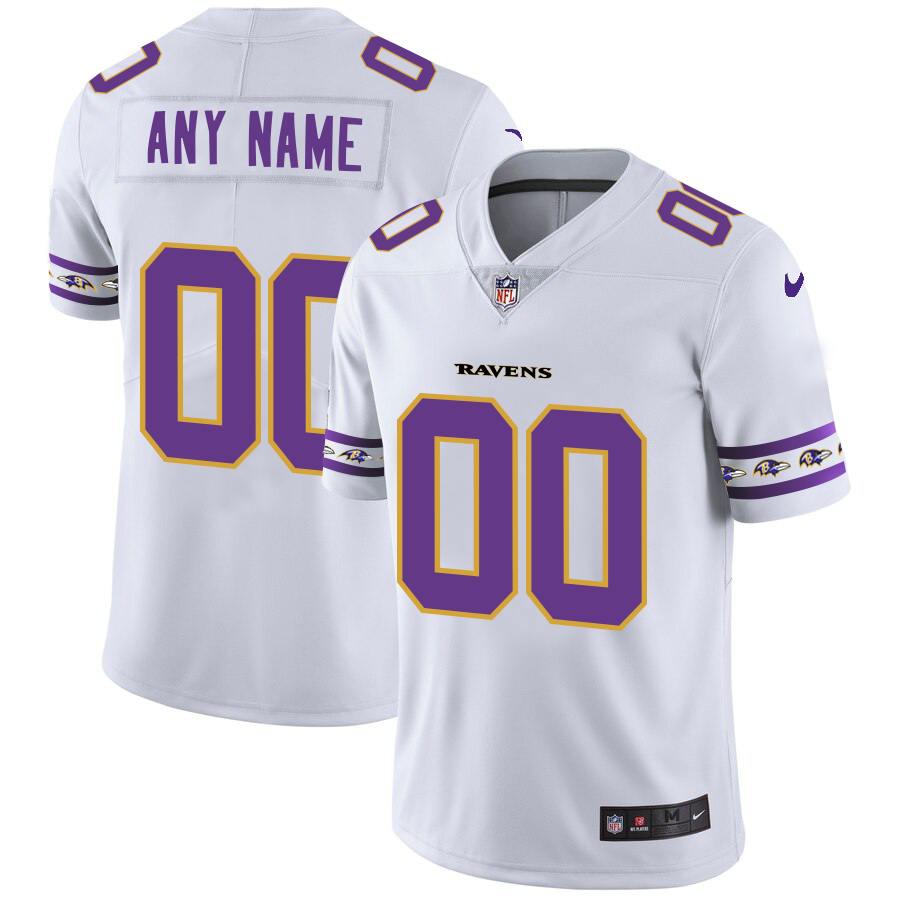 Men's Baltimore Ravens Custom NFL Team Logo Cool Edition Jerseys