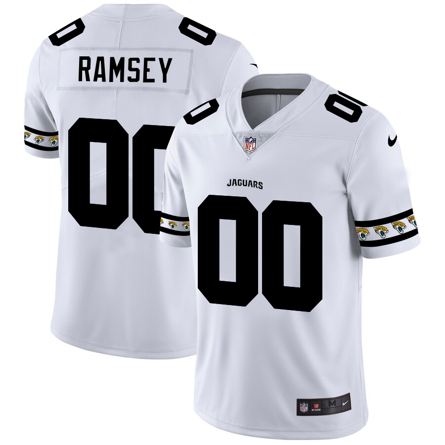 Men's Jacksonville Jaguars #00 Jalen Ramsey NFL Team Logo Cool Edition Jerseys