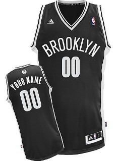 Kids Brooklyn Nets Customized Black Jersey