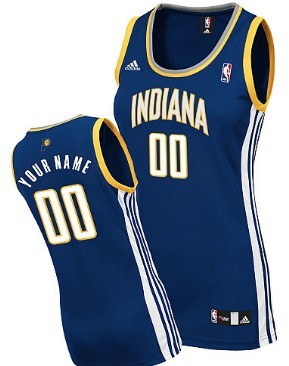 Womens Indiana Pacers Customized Navy Blue Jersey