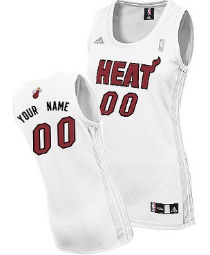 Womens Miami Heat Customized White Jersey