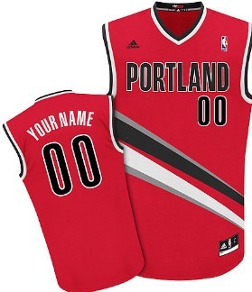 Kids Portland Trailblazers Customized Red Jersey