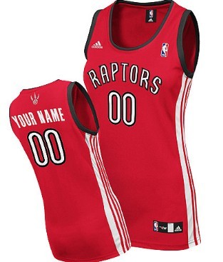 Womens Toronto Raptors Customized Red Jersey