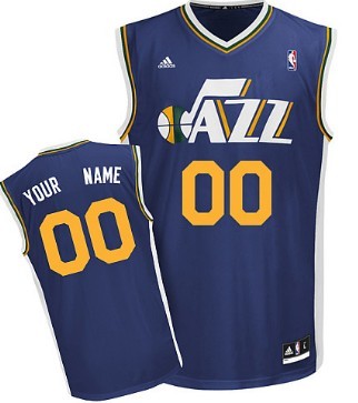 Mens Utah Jazz Customized Blue Jersey